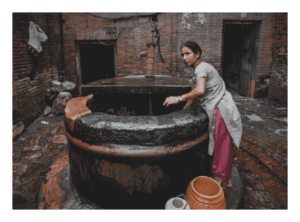 Woman at well