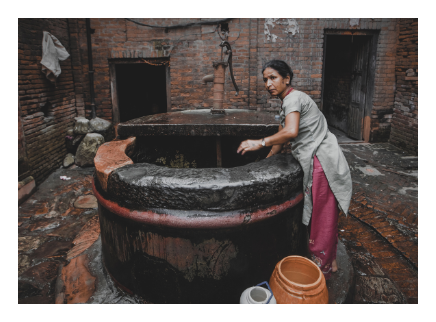 Woman at well
